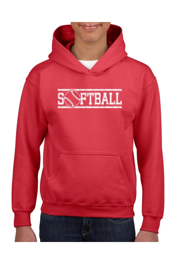 - Big Girls Hoodies and Sweatshirts, up to Big Girls Size 24 - Softball with Ball