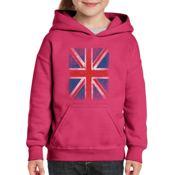 Normal is Boring - Big Girls Hoodies and Sweatshirts, up to Big Girls Size 24 - Union Jack British Flag
