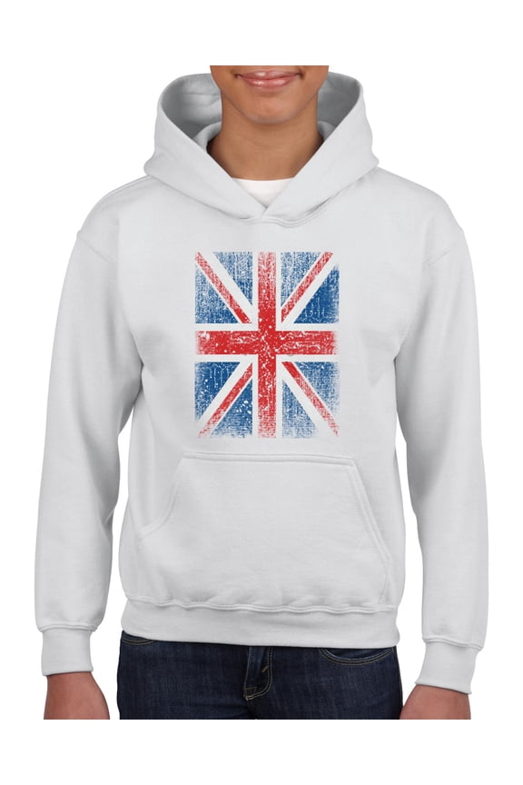 - Big Girls Hoodies and Sweatshirts, up to Big Girls Size 24 - Union Jack British Flag