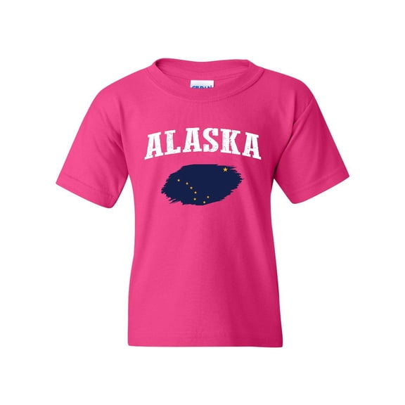 Normal is Boring - Big Girls T-Shirts and Tank Tops, up to Big Girls Size 24 - Alaska Flag