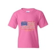 thumbnail image 1 of Normal is Boring - Big Girls T-Shirts and Tank Tops, up to Big Girls Size 24 - American Flag USA in Gold, 1 of 5