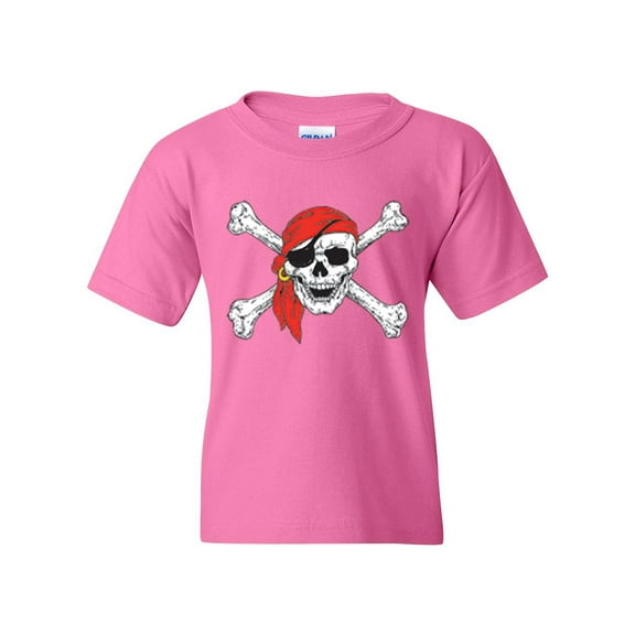 Normal is Boring - Big Girls T-Shirts and Tank Tops, up to Big Girls Size 24 - Jolly Roger Skull & Crossbones