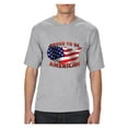 thumbnail image 1 of Normal is Boring - Big Men's T-Shirt, up to Tall Size 3XLT - American Proud to Be US Flag, 1 of 5