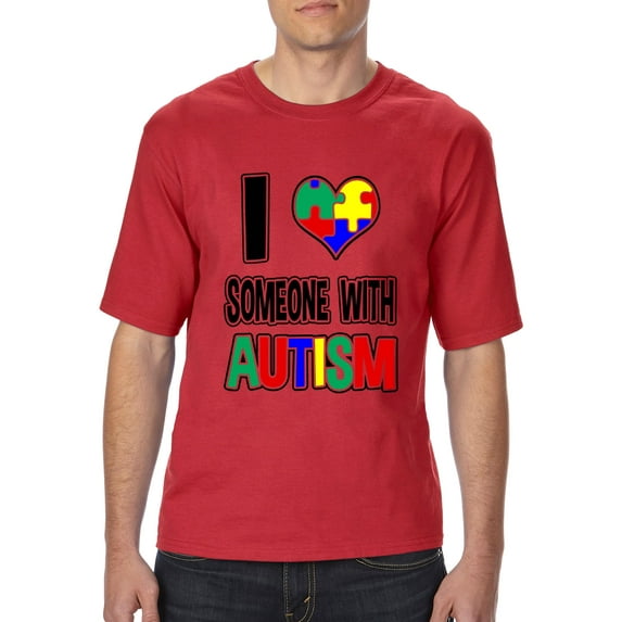 Normal is Boring - Big Men's T-Shirt, up to Tall Size 3XLT - Autism Awareness