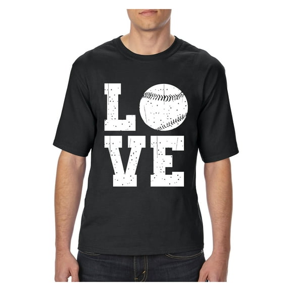 Normal is Boring - Big Men's T-Shirt, up to Tall Size 3XLT - Baseball