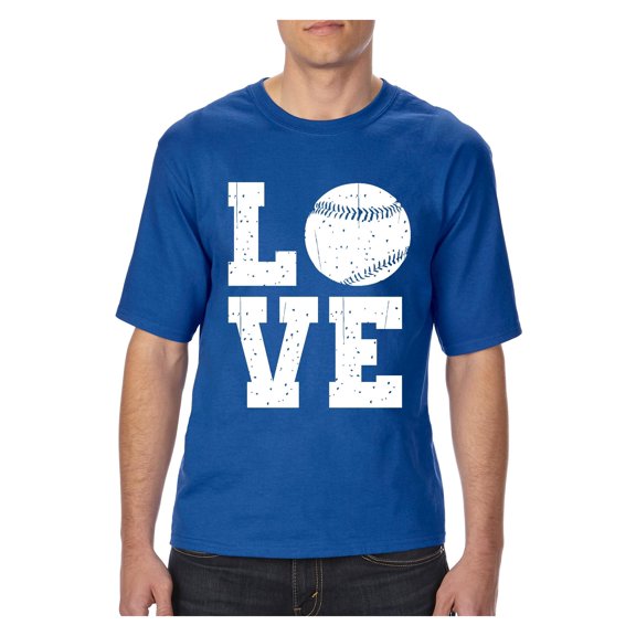 Normal is Boring - Big Men's T-Shirt, up to Tall Size 3XLT - Baseball