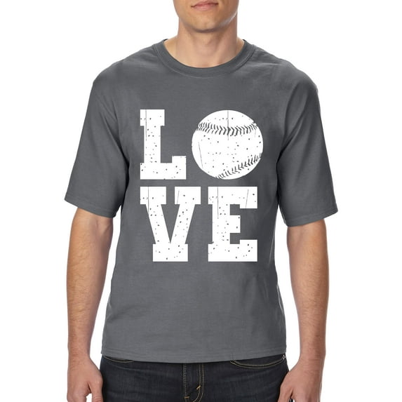 Normal is Boring - Big Men's T-Shirt, up to Tall Size 3XLT - Baseball