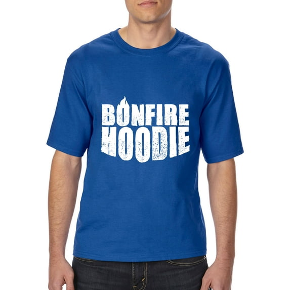Normal is Boring - Big Men's T-Shirt, up to Tall Size 3XLT - Bonfire Hoodie