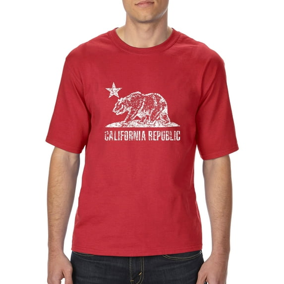 Normal is Boring - Big Men's T-Shirt, up to Tall Size 3XLT - California Bear