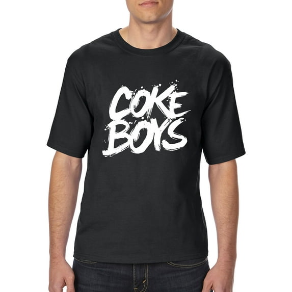 Normal is Boring - Big Men's T-Shirt, up to Tall Size 3XLT - Coke Boys