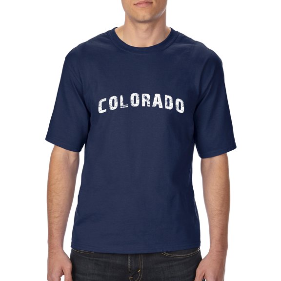 Normal is Boring - Big Men's T-Shirt, up to Tall Size 3XLT - Colorado