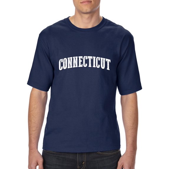 Normal is Boring - Big Men's T-Shirt, up to Tall Size 3XLT - Connecticut
