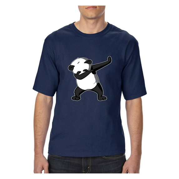 Normal is Boring - Big Men's T-Shirt, up to Tall Size 3XLT - Dancing Panda