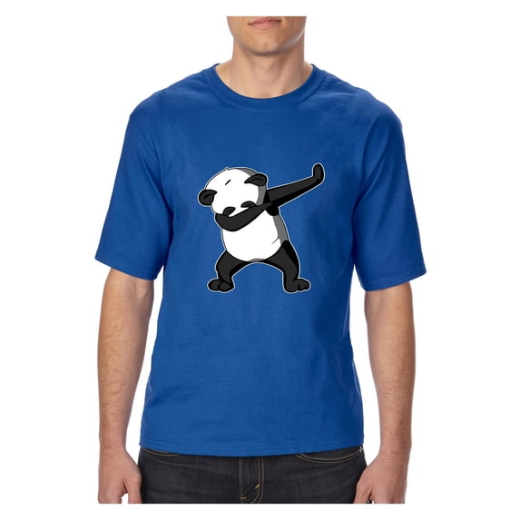 Normal is Boring - Big Men's T-Shirt, up to Tall Size 3XLT - Dancing Panda
