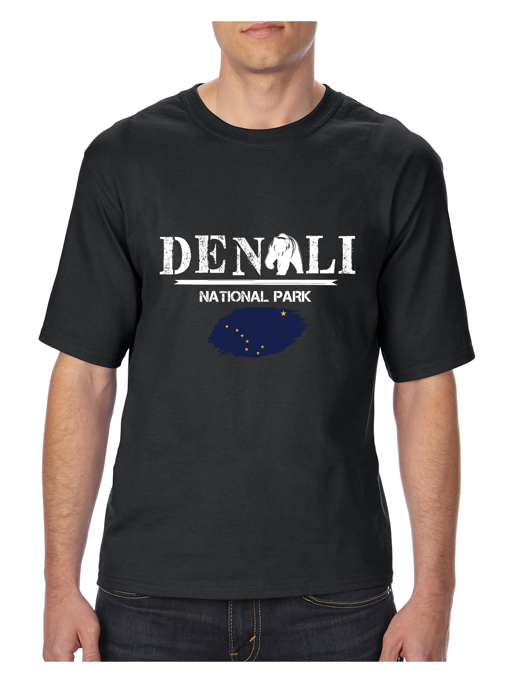 Normal is Boring - Big Men's T-Shirt, up to Tall Size 3XLT - Denali  National Park 