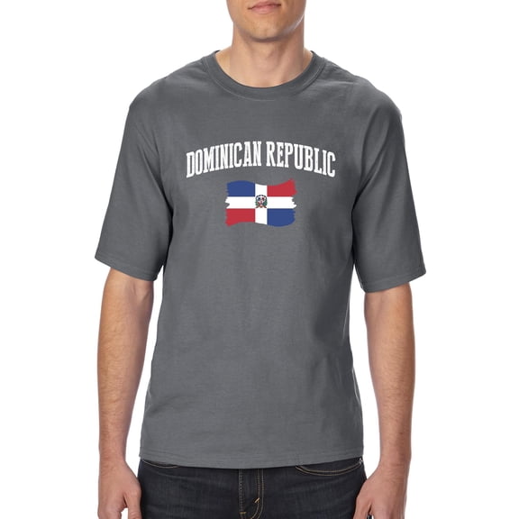 Normal is Boring - Big Men's T-Shirt, up to Tall Size 3XLT - Dominican Republic