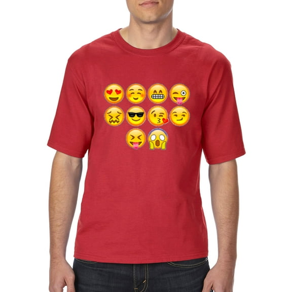 Normal is Boring - Big Men's T-Shirt, up to Tall Size 3XLT - Emoji Entourage