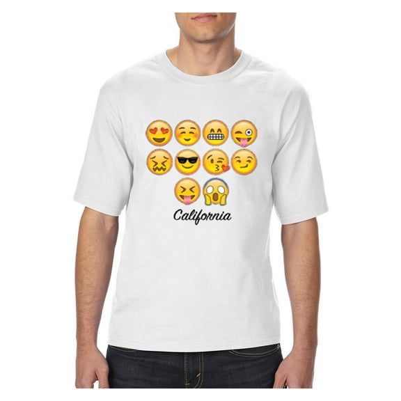 Normal is Boring - Big Men's T-Shirt, up to Tall Size 3XLT - Emoji Entourage