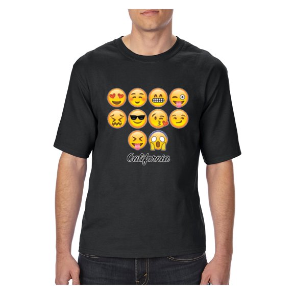 Normal is Boring - Big Men's T-Shirt, up to Tall Size 3XLT - Emoji Entourage