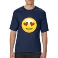 thumbnail image 1 of Normal is Boring - Big Men's T-Shirt, up to Tall Size 3XLT - Emoji Heart-Shaped Eyes, 1 of 5