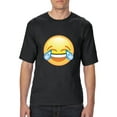 thumbnail image 1 of Normal is Boring - Big Men's T-Shirt, up to Tall Size 3XLT - Emoji Laughing Tears, 1 of 5