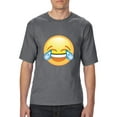 thumbnail image 1 of Normal is Boring - Big Men's T-Shirt, up to Tall Size 3XLT - Emoji Laughing Tears, 1 of 5