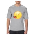 thumbnail image 1 of Normal is Boring - Big Men's T-Shirt, up to Tall Size 3XLT - Emoji Winky Face, 1 of 5