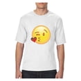 thumbnail image 1 of Normal is Boring - Big Men's T-Shirt, up to Tall Size 3XLT - Emoji Winky Face, 1 of 5