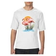 thumbnail image 1 of Normal is Boring - Big Men's T-Shirt, up to Tall Size 3XLT - Flamingo, 1 of 5