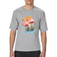 thumbnail image 1 of Normal is Boring - Big Men's T-Shirt, up to Tall Size 3XLT - Flamingo, 1 of 5