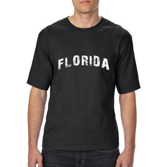 Normal is Boring - Big Men's T-Shirt, up to Tall Size 3XLT - Florida