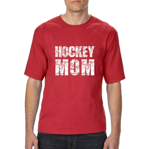 Normal is Boring - Big Men's T-Shirt, up to Tall Size 3XLT - Hockey Mom