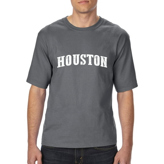 Normal is Boring - Big Men's T-Shirt, up to Tall Size 3XLT - Houston