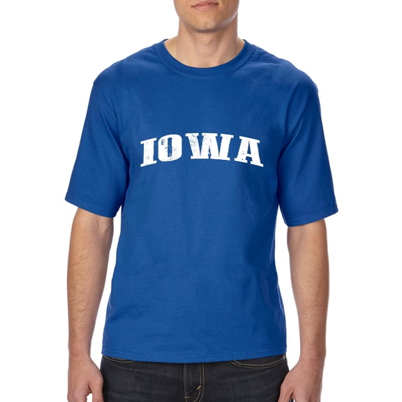 Normal is Boring - Big Men's T-Shirt, up to Tall Size 3XLT - Iowa