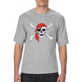 thumbnail image 1 of Normal is Boring - Big Men's T-Shirt, up to Tall Size 3XLT - Jolly Roger Skull & Crossbones, 1 of 5