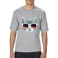 thumbnail image 1 of Normal is Boring - Big Men's T-Shirt, up to Tall Size 3XLT - Kitty, 1 of 5