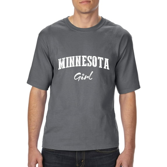 Normal is Boring - Big Men's T-Shirt, up to Tall Size 3XLT - Minnesota Girl