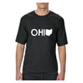 thumbnail image 1 of Normal is Boring - Big Men's T-Shirt, up to Tall Size 3XLT - Ohio Map, 1 of 5