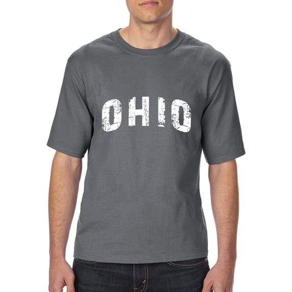 Normal is Boring - Big Men's T-Shirt, up to Tall Size 3XLT - Ohio