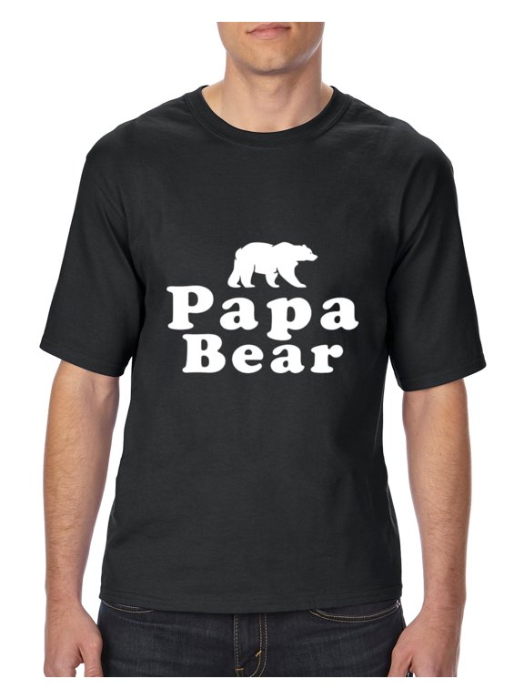 - Big Men's T-Shirt, up to Tall Size 3XLT - Papa Bear