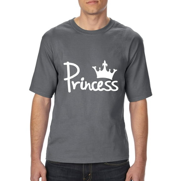 Normal is Boring - Big Men's T-Shirt, up to Tall Size 3XLT - Princess Crown