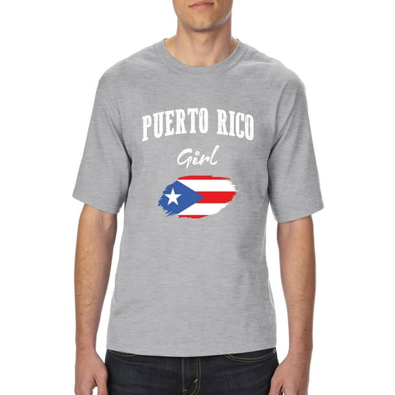 Normal is Boring - Big Men's T-Shirt, up to Tall Size 3XLT - Puerto Rico Girl