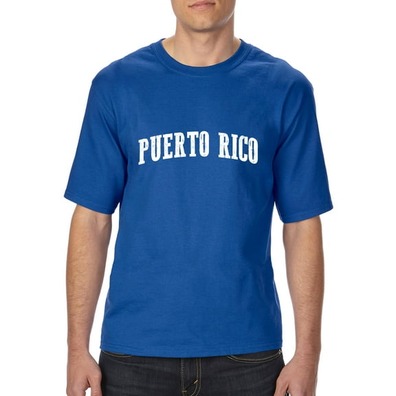 Normal is Boring - Big Men's T-Shirt, up to Tall Size 3XLT - Puerto Rico