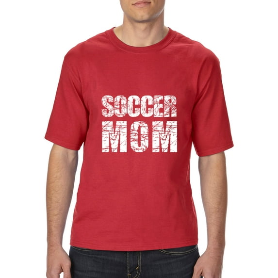 Normal is Boring - Big Men's T-Shirt, up to Tall Size 3XLT - Soccer Mom