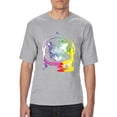 thumbnail image 1 of Normal is Boring - Big Men's T-Shirt, up to Tall Size 3XLT - Space Cat, 1 of 5