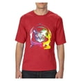 thumbnail image 1 of Normal is Boring - Big Men's T-Shirt, up to Tall Size 3XLT - Space Cat, 1 of 5