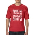 thumbnail image 1 of Normal is Boring - Big Men's T-Shirt, up to Tall Size 3XLT - Squats I Thought You Said, 1 of 5