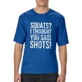 thumbnail image 1 of Normal is Boring - Big Men's T-Shirt, up to Tall Size 3XLT - Squats I Thought You Said, 1 of 5