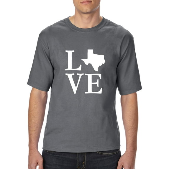 Normal is Boring - Big Men's T-Shirt, up to Tall Size 3XLT - Texas Flag