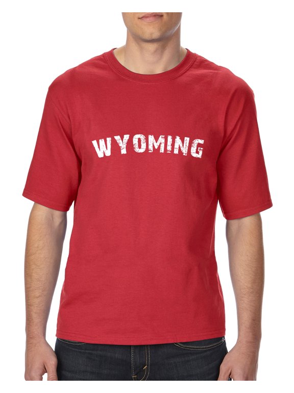 - Big Men's T-Shirt, up to Tall Size 3XLT - Wyoming